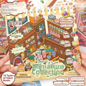 Decompression Miniature Scene Decoration Stickers Book