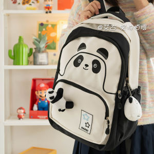 Túi Xách Học Sinh Dễ Thương Hoạt Hình Gấu Trúc Dung Tích Lớn Túi Xách Học Sinh Tiểu Học Màu Tương Phản Dễ Thương Túi Đeo Vai Đôi