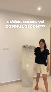 Gương soi toàn thân chống vỡ gương đứng treo tường soi siêu nét hàng loại 1 khổ 150 x 40cm - HOANA BEAUTY HOME