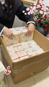 [30 PACKS]Botare Air Cushion Tissue 4-ply Soft Facial Tissues 7800 sheets Face Tissue 175x140mm