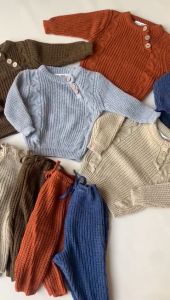 BAELISH NEWBORN KNIT SET BAYI / ONE SET RAJUT / SETELAN BAJU / JUMPER / JUMPSUIT BABY & ANAK