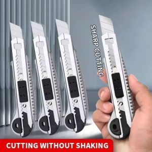 Utility Knife Retractable Box Cutters High Carbon Steel Blades Auto Lock Perfect for Office and Home Use