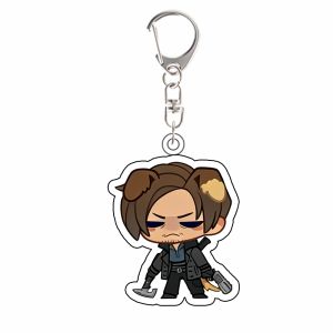 Bandai | Leon S Kennedy Jill Valentine Chris Redfield Ada Wong Acrylic Móc Khóa Ba Lô Mặt Dây Chuyền Cho RE Game Người Hâm Mộ Anime Phụ Kiện Quà Tặng