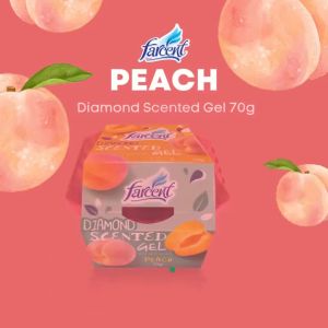 [Bundle of 2] Farcent Scented Gel Diamond Air Freshener - Charcoal/Peach/Lavender/Orange/Lemon (70g)