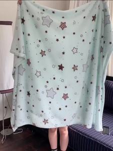 susan | Summer Lightweight Coral Fleece Blanket
