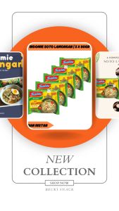 5PCS Indomie Kuliner Indonesia Mie Instan Kuah Soto Lamongan Khas Jawa Timur