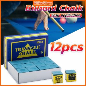 Billiard Chalk Original Snooker Billiard Chalks Blue Pool Cue Chalk Pool Table Accessories 12/box