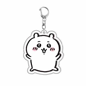 Bandai | Cartoon Cute Pattern Hachiware Usagi Acrylic Small Portable Keychain Pendant School Bag Decoration Small Pendant Momonga