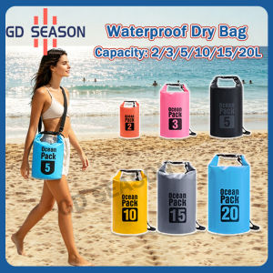 2026 Ocean Pack Backpack 2L3L5L10L15L20L Waterproof Dry Bag Outdoor Swimming Shoulder Travel bag