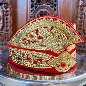 Udeng Pengantin Bali | Mahkota Pengantin Pria | Ikat Bali hiasan kepala