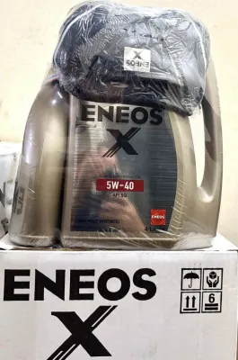 น้ำมันเครื่อง ENEOS X PREMIUM FULLY SYN API SQ 5W40 รุ่นใหม่🇯🇵ราคา4+1=5ลิตร✅ แถมเสื้อโปโล👍 เครื่องยนต์เบนซิน👍 ระยะเปลี่ยนถ่าย 15000 กิโล🎏 ENEOS อันดับหนึ่งประเทศญี่ปุ่น🇯🇵