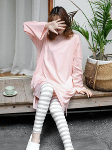 Womens Spring/Fall/Winter Mid Length Long Length Cotton Tapered Pants Sleepwear
