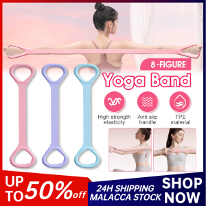 Figure 8 Puller Yoga Pilates Rope Elastic Stretching Band Open Shoulder Exercise Womens Yoga Home Back Equipment Band