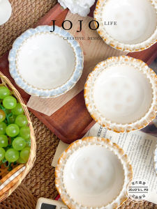 Exquisite Ceramic Small Plate for Snacks And Condiments Nordic Style Home Use round Shape 4 Inches Pure Color Dishware