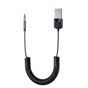 Olaf | In-Car Bluetooth Audio Receiver USB To 3.5mm Jack Car Audio Aux Bluetooth Handsfree Adapter For Car Speaker With Mic Transmitter