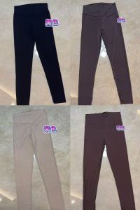 กางเกงขายาวทรงสลิมฟิตเอวสูง ป้องกันยุง ระบายอากาศได้ดี ผ้าฝ้ายผสม ทรงสลิมฟิต กางเกงขายาวลำลอง ฤดูร้อน 2025