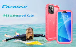 Cozycase IP68 Waterproof Case for iPhone 16 15 14 13 12 11 Pro Max Plus Full Sealed Diving Swimming Sport Shockproof Water Proof Cover