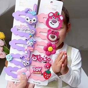 SHOPHOME - Jepit Rambut Anak Lucu 1 Set 5 Pcs Jepitan Rambut Korea Dewasa Hiasan Karakter KCR36