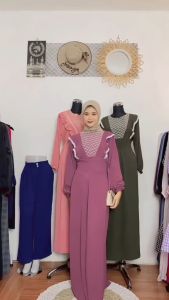 SHANUM DRESS - GAMIS FASHION MUSLIM TERBARU - BAHAN CRINKLE VARIASI RENDA - DRESS TALI PINGGANG - SIZE M L XL BAHAN LEMBUT - GAMIS MAXY REMAJA KEKINIAN - DRESS BUSUI JUMBO TERMURAH BISA COD - SHERA DRESS/GAMIS LEBARAN PESTA KONDANGAN
