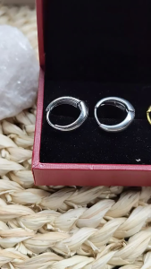 14K Gold Gold Hoop Earrings for Women Hypoallergenic Oval Piercing Earring Jewelry Accessories COD