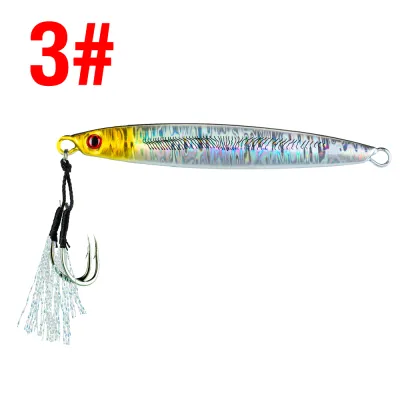 AKAKUMA | 1 Mồi Câu Kim Loại 14g-100g Mồi Jigging Chìm Có Mắt 3D Và Móc Câu Sắc Bén Mồi Cứng Nhân Tạo Dùng Cho Câu Cá Biển Sông