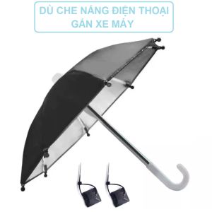 Dù che nắng mưa mini gắn giá đỡ điện thoại trang trí xe máy ( Màu ngẫu nhiên )