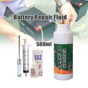 500Ml Battery Repair Solution / Battery Fluid / Battery Solution Water With Free Tools