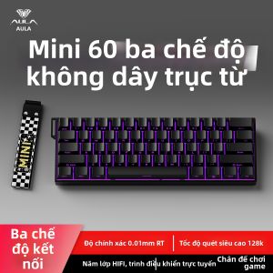 AULA | Bàn Phím Cơ Không Dây Chế Độ Ba Trạng Thái cho FPS và CS