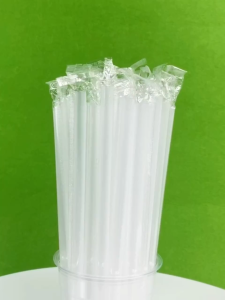 Thin straw 5000 pcs 1-Box Individually Packed Slim Pointed Hard Straw 23cm Drinkware Plastic juice and shakes
