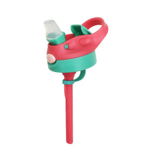 Cute Cartoon Patterned Straw Lid for Kids Thermos Mug