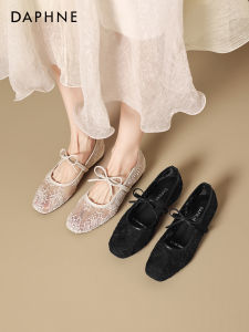 Daphne | Lace Mesh Ballet Mary Jane Chinese & French Inspired Flats Shoes