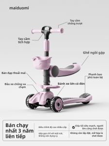 maiduomi | Quà Tặng Sinh Nhật 3-trong-1 Xe Scooter Cho Trẻ Em