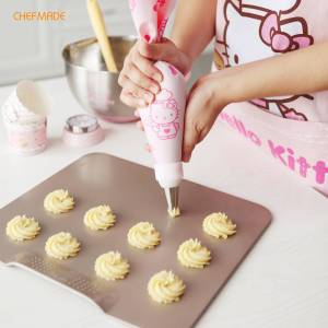 CHEFMADE Hello Kitty Pastry Bag Cake Crepe Bag Reusable Cake Decorating Tools DIY Icing Piping Cream Kitchen Accessories KT7040