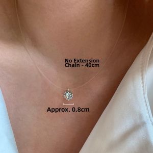 CAFFTI | Sterling Silver Moissanite Pendant Necklace