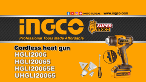 INGCO HGLI2006 MESIN HEAT GUN 20V CORDLESS HEAT GUN HOT GUN