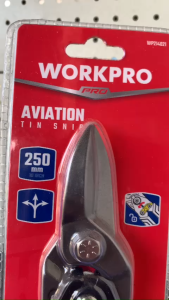 Kéo cắt tôn bằng thép mũi thẳng 250mm 10inch Workpro WP214021