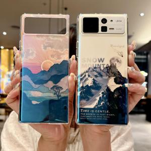 Applicable to Xiaomi Mix Folder 3 Foldable Screen Phone Case Snow Mountain Landscape Drop-Resistant Blue Light Trendy Mens Art New Arrival Mixfolder 2 Stylish Creative Niche Style Womens Fancy Couple Silicone Soft Cover