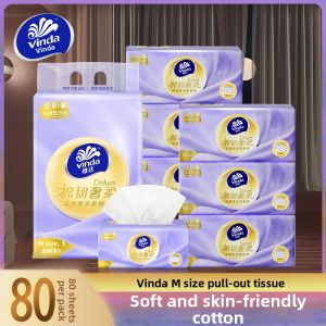 Vinda | Silky Soft and Strong Facial Tissue M 3 Layers 80 Sheets