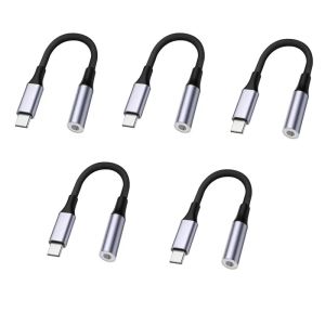 1-7pcs USB Type C To 3.5mm Audio Jack Adapter For Wired Headphone Connecting Type C To Earphones Cable Adapters Plug and Play