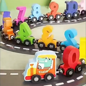 Magnetic Digital Train Magnet Train Toys Early Education Toys Magnetic Train Number Toys For Kids