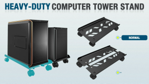 （SG Fast Delivery）CPU Roller Stand Adjustable Cpu Stand With Wheels Cpu Holder Under Desk Computer PC Case