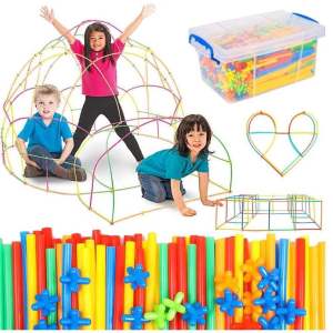 Bộ Đồ Chơi Lắp Ghép 500 Que 3D Sáng Tạo Cho Bé. Bộ Xếp Hình Que Cho Bé Phát Triển Trí Thông Minh