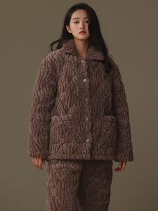 me home wear | Thermal Extra-Thick Sleepwear Warm Flannel Home Clothes
