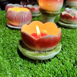 (Combo 2 cái)Chân đế đèn cầy/Cặp đế đựng nến Tealight gốm sứ