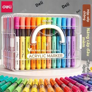 deli | Soft Tip Watercolor Pens For Kids Washable Non-toxic Art Supply 24pcs