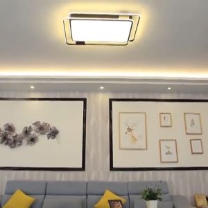 ไฟLED โคมไฟเพดาน 48W ไฟเพดาน ไฟห้องนอน ไฟห้องรับประทานอาหาร บรรยากาศเรียบง่าย ไฟกลม ไฟเหลี่ยม