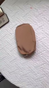 Outdoor sports waist bag neutral black nylon multi-layer sports phone waist bag