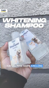 THIS! Whitening Shampoo 110ml  Shampo Khusus Kucing Anjing Bulu Putih Cerah & Bersih