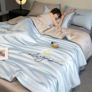 YOUJIU | Machine Washable Summer Silk Comforter Set