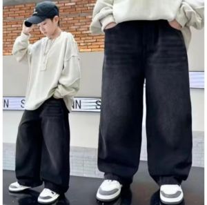 Celana Loose pantscelana Loose jeans skena anak laki-laki dan perempuan buat usia 5 sampai 13th